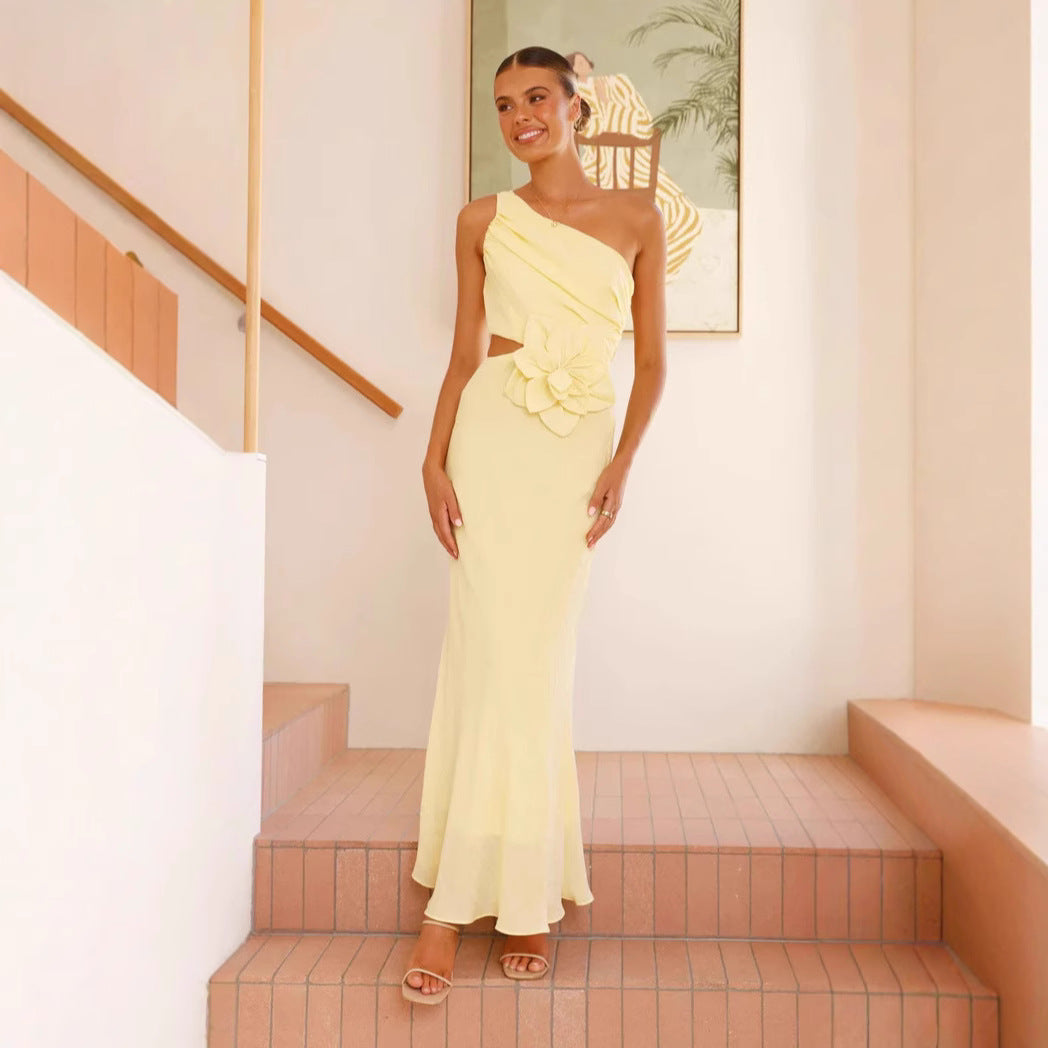 Women's Fashion Pure Color Tube-top Dress - Norellé