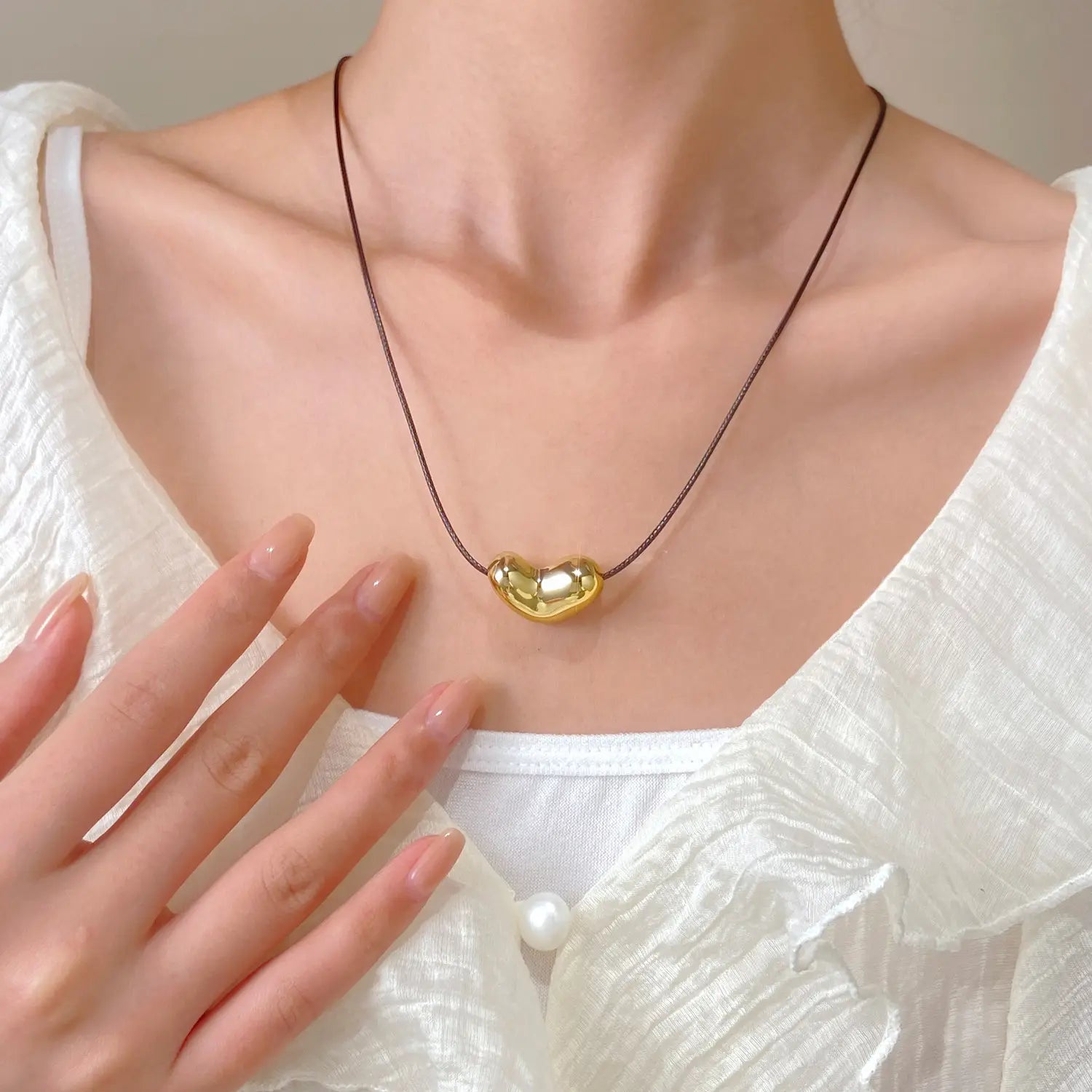 Women’s Simple Ball Love Knotted Bracelet Necklace