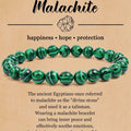 8mm Natural Stone Elastic Beaded Bracelet - Norellé
