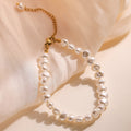 Aogu Cross-border INS Simple Baroque Pearl Necklace - Norellé