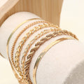 Bracelet Fashion 6-piece Chain Set Metal Chain - Norellé