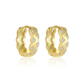 S925 Sterling Silver Light Luxury Inlaid Zircon Trendy Earrings - Norellé