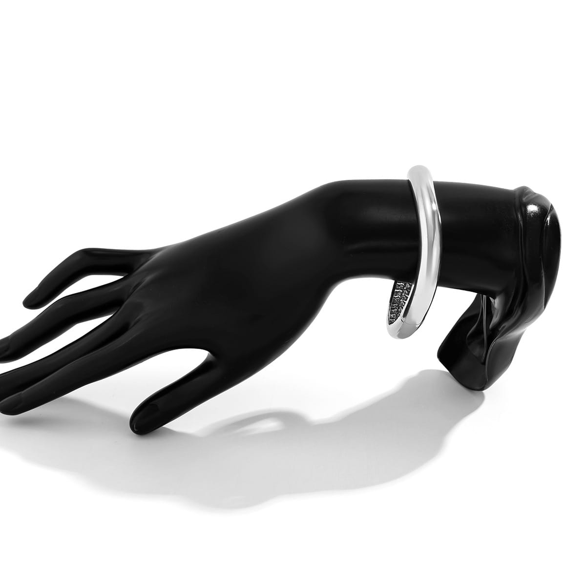 Exaggerated Glossy Square Notched Irregular Bracelet