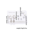 Fashion Simple Titanium Steel Earrings Creative Cross Love Butterfly - Norellé
