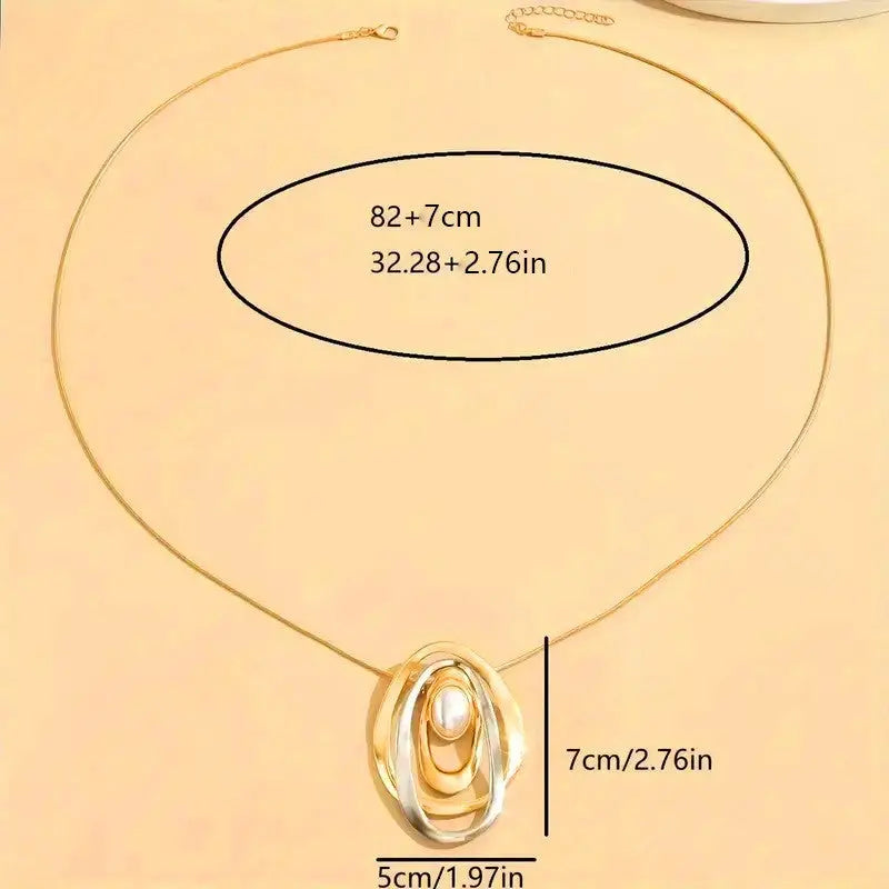 Women's Fashion Alloy Creative Oval Necklace - Norellé