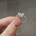 Personality Bow Ring Female Adjustable - Norellé
