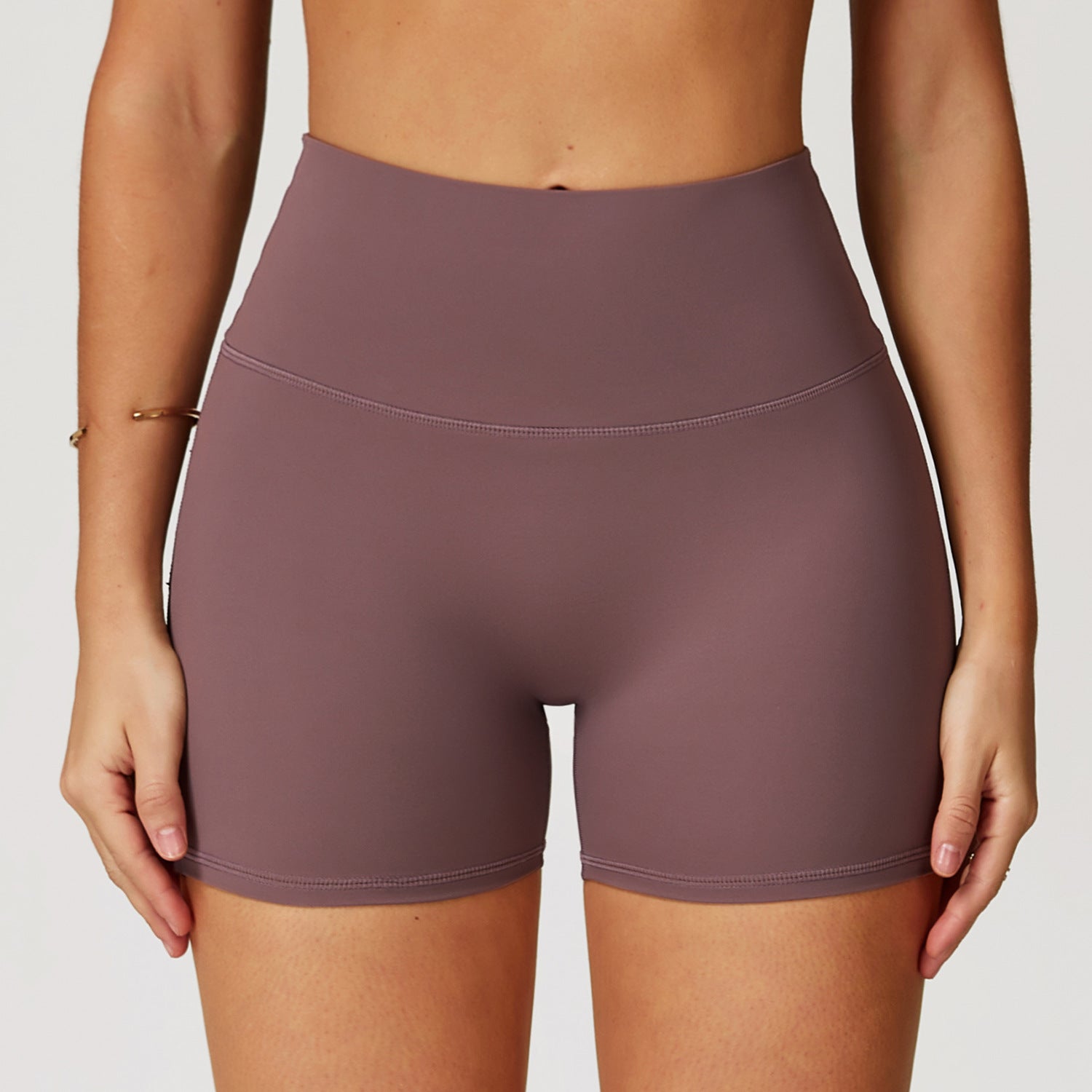 Nude Feel Yoga Shorts For Women High-waist Quick-drying Tight - Norellé