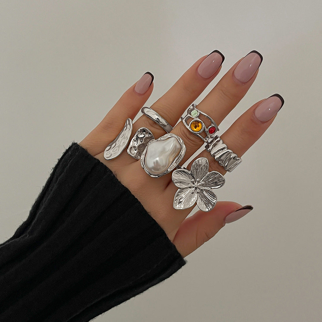 French Style Baroque Pearl Ring - Norellé