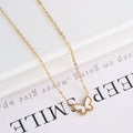 Simple Fashion Personality Temperament Butterfly Necklace - Norellé