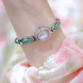 Natural Dongling Stone Hetian Jade Live Premium Chain Watch - Norellé