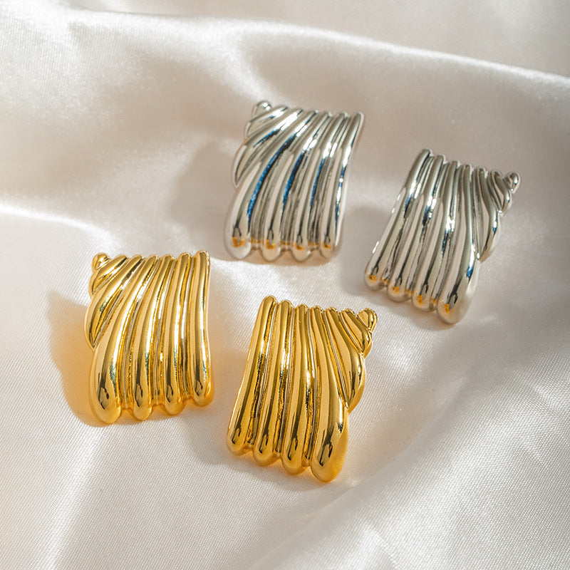 Women's European And American Geometric Pattern Earrings - Norellé