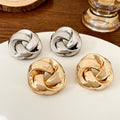 All-match Twisted Alloy Stud Earrings For Women - Norellé