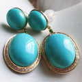 Imitation Turquoise Earrings Fashionable And Elegant - Norellé