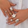 French Style Baroque Pearl Ring - Norellé