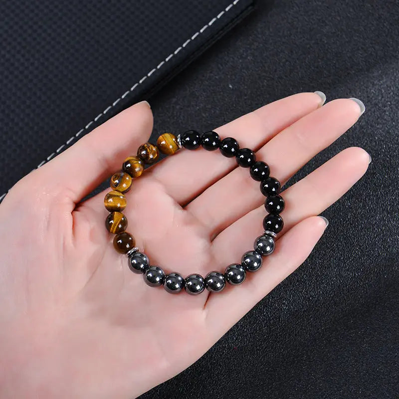Simple And Versatile Natural Tigereye Magnet Bracelet - Norellé