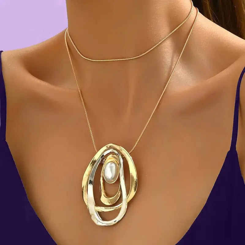 Women's Fashion Alloy Creative Oval Necklace - Norellé