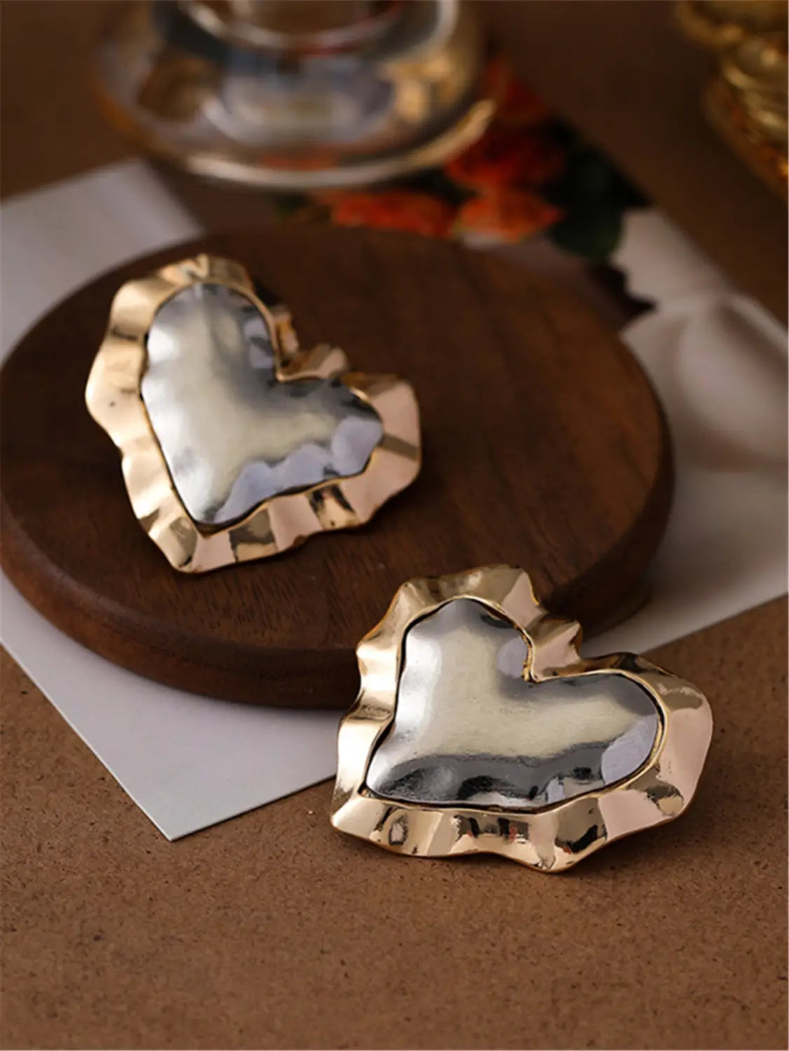 Love Color-block Ear Stud