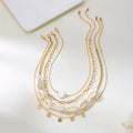 Summer Retro Vacation Style Beach Shell Artificial Pearl Conch Multi-layer Women's Necklace - Norellé