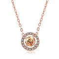 Women's Stylish Round Zircon Pendant Clavicle Chain - Norellé