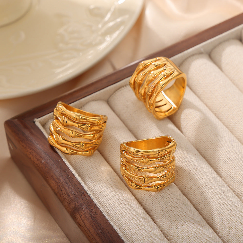 New Simple Multi-layer Bamboo Ring - Norellé