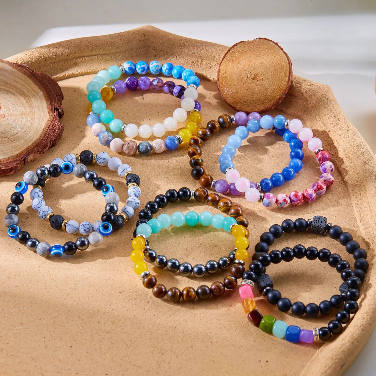 Fashion Personality Meaning Love Natural Stone Bracelet