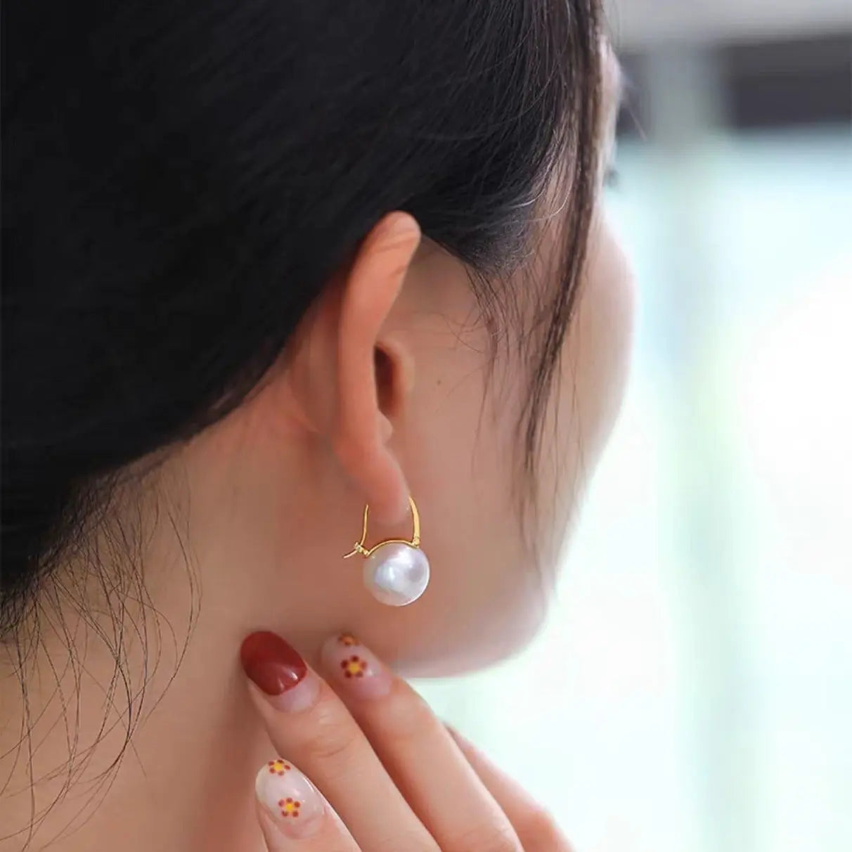 Copper Plated Gold Ancient Hong Kong Style Earrings - Norellé