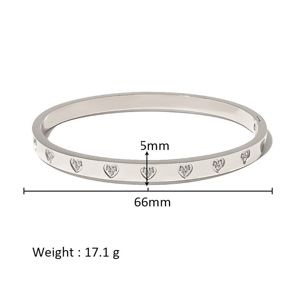 European And American Popular INS Style Heart Love Heart Bracelet - Norellé
