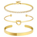 Stainless Steel Heart Knot Bracelet - Norellé