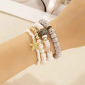 4 PCs Ethnic Pearls Elastic String Xingyue Bodhi - Norellé