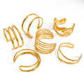 Irregular Lines Multi-layer Hollow Open-end Bracelet Retro Personality - Norellé