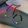 Women's Pearl Necklace Summer Natural Stone Crystal String Beads Clavicle Chain - Norellé