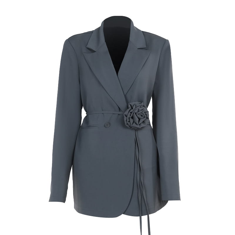 Women’s Fashion Belt Long Sleeve Blazer