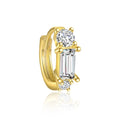 S925 Sterling Silver Light Luxury Inlaid Zircon Trendy Earrings - Norellé