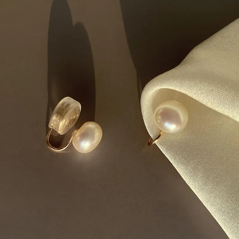 Women’s Simple Freshwater Pearl All-match Earrings