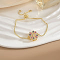 Simple Rotatable Flower Color-preserving Pure Copper Gold-plated Bracelet - Norellé