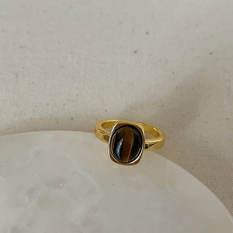 Niche High Sense Tigereye Fritillary Ring For Women - Norellé