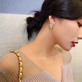 Sterling Silver Needle Temperament Special Interest Light Luxury Cold Coral Pearl Stud Earrings - Norellé