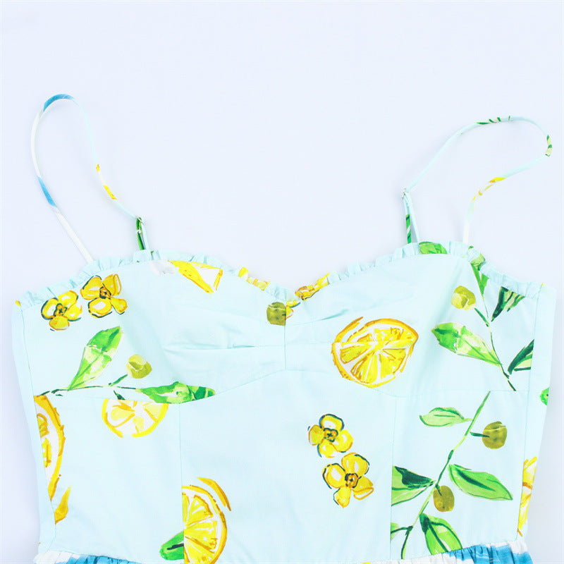 Women's Clothing Lemon Printing Dress - Norellé
