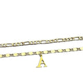 26 Initial Letter Anklets Gold Double Layer Chain Anklet Twin - Norellé