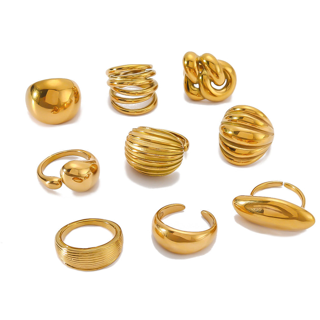 New Retro Style Versatile Geometric Ball Twist Cord For Braiding Ring - Norellé