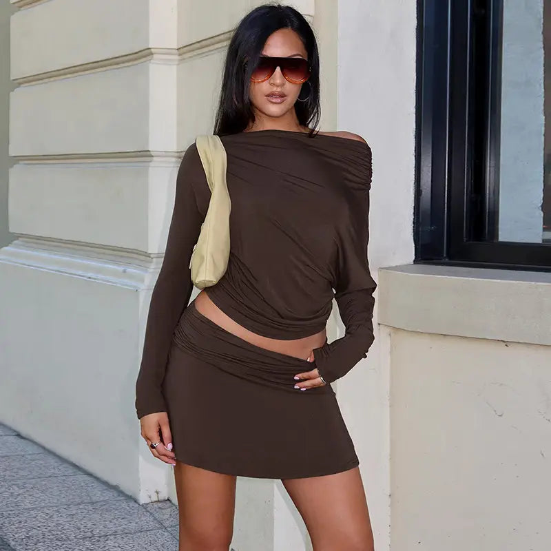 Simple Two Piece Set Women