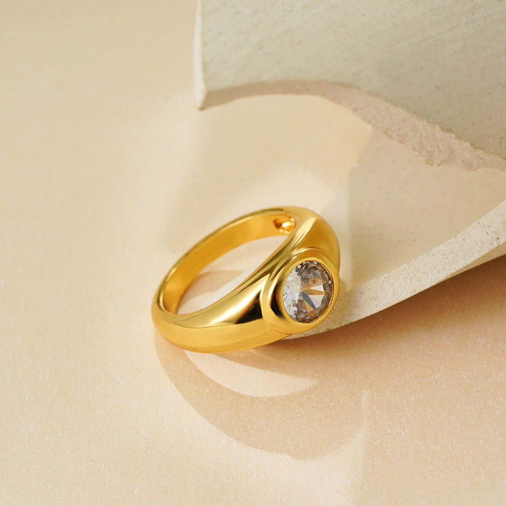 French Retro Simple And Light Luxury Ring - Norellé