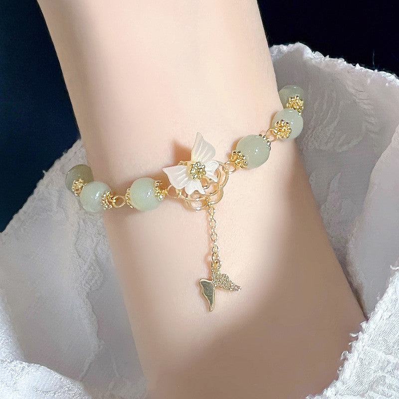 Women's Personalized Hetian Yudie Bracelet - Norellé