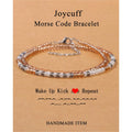 Hand-woven Adjustable Bead Crystal Multi-layer Password Bracelet - Norellé