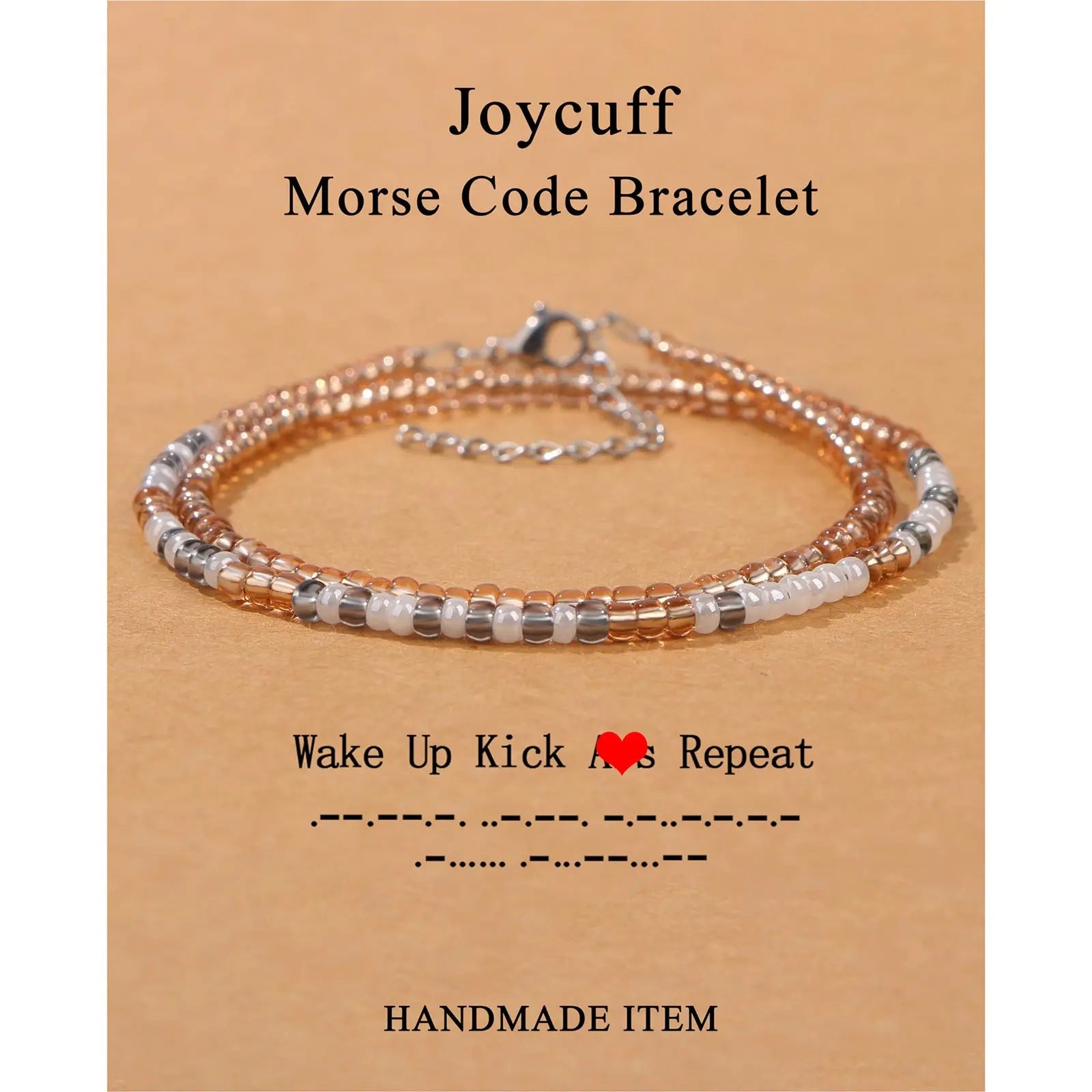 Hand-woven Adjustable Bead Crystal Multi-layer Password Bracelet - Norellé