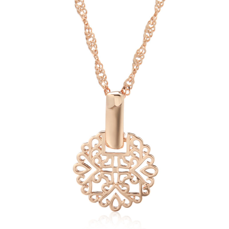 Fashionable Rose Gold Real Gold Plated Earrings - Norellé