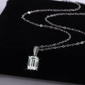 Sterling Silver Rectangular Pendant Clavicle Chain - Norellé