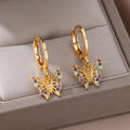 Diamond Butterfly Titanium Steel Ear Clip Women's Light Luxury Accessories - Norellé
