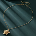 Retro Simple High-grade Simple Flower Metal Necklace - Norellé
