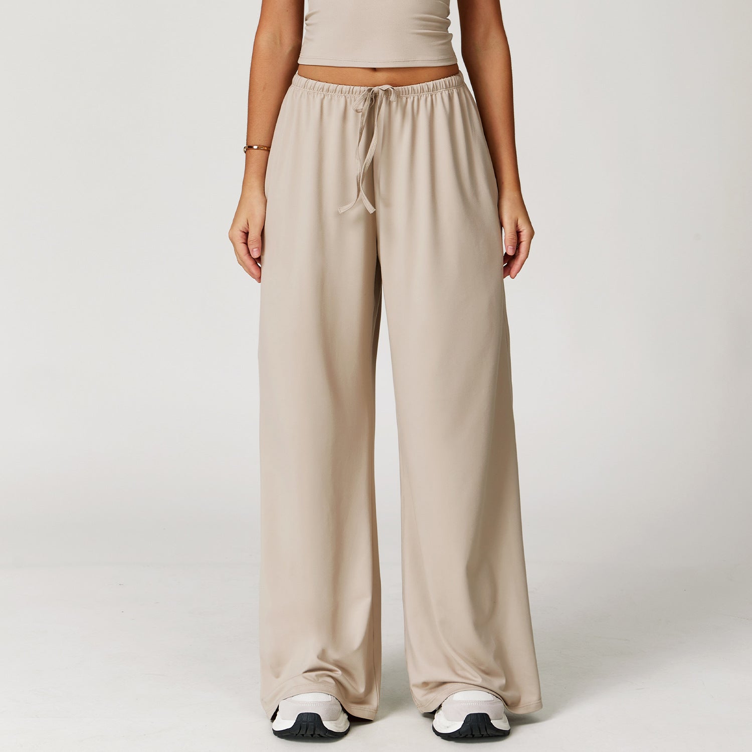 Brushed Trousers Pendant Wide Leg Loose Casual Pants For Women - Norellé